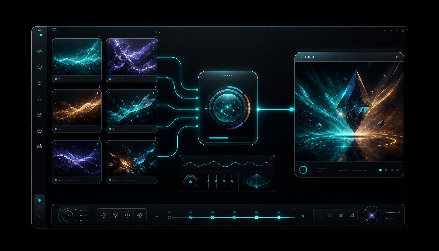 LumixAI AI image workflow dashboard hero